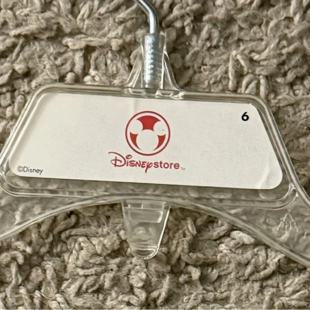 Walt‎ Disney Store Logo Vintage Clear Plastic Youth Children’s Clothes Hanger
